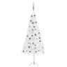 3077970 Vidaxl Corner Artificial Christmas Tree Set White Pvc 720286500576