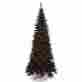 30868035 Vickerman 6.5 Pre-lit Black Fir Slim Artificial Halloween Christmas Tree Orange Lights 093422090537