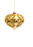 31075009 Melrose Shiny Gold Glittered Open Clover Onion Christmas 093422574419