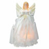 31081535 Kurt Adler Lighted White Floral Angel Christmas Tree 093422572415