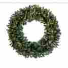31089477 Northlight 60 In Pre-lit Deluxe Windsor Pine Artificial Christmas Wreath Clear Lights
