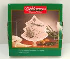 312280 Crystal Clear Industries Frosted Christmas Tree Plate Celebrations 044117138348