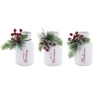 31488587  Melrose Pack Of White Milk Bottles With Berry 746427614016