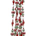 31744243 Northlight Dazzling Diva Red Green And Silver Beaded 093422701877
