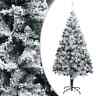 320964 Vidaxl Artificial Christmas Tree With Flocked Snow Green 720286011638