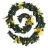 321511 Vidaxl Christmas Garland With Led Lights Green Pvc 720286017807