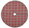 3735326 32221 Vhc Plaid Tree Skirt In Red And Iron 840528151583