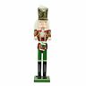 32259786 Northlight Decorative Red Green And Gold Wooden Christmas Nutcracker
