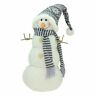 32259937 Northlight Snowman With Gray And White Hat Christmas Decor