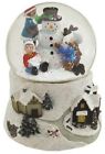 32260654 Northlight Christmas Snowman And Children Musical Swirling Snow 0009312847754