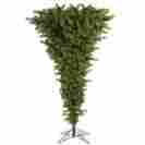 32265442 North Light Upside Down Christmas Tree Whimsical Fake Artificial Spruce 7.5 Ft Prelit Lights