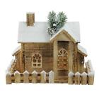 32606351 Northlight Led Lighted Snowy Rustic Wooden Cabin Christmas 191296029681