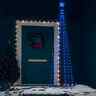 328710 Vidaxl Christmas Cone Tree Blue Leds Decoration 720286443248