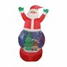 32912568 Northlight Inflatable Santa Claus Snow Globe Outdoor Decoration