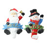 32915464 Northlight Set Of Santa And Snowman Glittered Christmas 313047279231