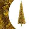 329233 Vidaxl Slim Christmas Tree Gold 720286363898