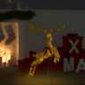 329768 Vidaxl Flying Reindeer Christmas Decoration Leds Gold Warm 720286414590
