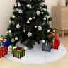 330269 Vidaxl Christmas Tree Skirt White Faux Fur 720286445785