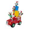 33035-01 Gemmy Ft Santas Present Delivery Truck With Swirling 026753330355