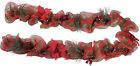 33781jc Holiday Time Christmas Decor Red Berry Lighted Mesh 727223248964