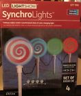 0867861 34986 Gemmy Led Lightshow Synchro Lights Lollipop Candy Pathway 086786349861