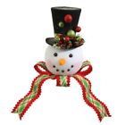 3516561 Raz Imports Plaid Snowman Head Top Hat Christmas 048893667849