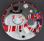 3524252 Raz Imports Snowman Plate Platter Made Of Glass 048893662035