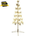 36 In. Christmas Metal Framed Decorative Tree With Base And Twinkle Lights