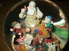 37213 Kirkland Christmas Musical Water Snow Globe Revolving Base Santa Workshop