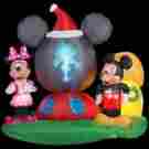 37631 Gemmy 6.5 Ft H Panoramic Projection Inflatable Mickey Mouses Clubhouse Scene Decor 0086786376317