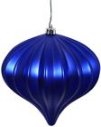 386774 Vickerman Cobalt Blue Matte Onion Ornament With Finish 734205386774