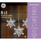 391464 Ge Random Sparkle Ct White Mini Incandescent Snowflake 803993789361