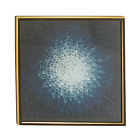 7586474 39564 Benzara Flower Design Wood Framed