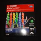 39639 Gemmy Led Lightshow Colormotion Set Of Multicolored Icicle Christmas Lights