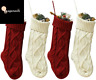 4 Pack Christmas Stockings 18 Inches Large Size Cable Knit Knitted Xmas Stockin