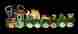 1729-6449769 4-piece 6449769 Northlight Holographic Lighted Motion Train Set Christmas Yard Art Decoration 8.5 009312466696