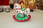 40021180 Waterford Babys First Rocking Horse Ornament White Gold 701587294355