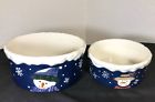 400566512304 St Nicholas Square Snow Friends Bowls New Blue