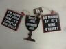 400994509976 Nwt Wine Lovers Signaments Set Of Hanging Signs