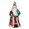 7293433  40249 Old World Christmas Ornaments Glistening Golden Santa Glass 729343402493