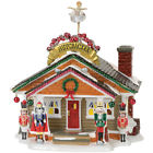 4056678 Enesco Corporation New Lighted Nutcracker House Christmas Snow 842988112241