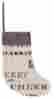 41-11-002 Shiraleah Inspired Stocking White Grey Black Christmas Stockings Or St 848616001963