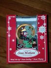 411s3057c Mistletoe Mountain Waterglobe Snow Swirling Music Playing Sno 665552000061