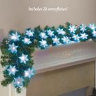 41479 Unbranded Battery Operated Blue Snowflake Christmas String Lights