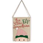 4265284 Mud Pie Christmas Holiday Decor Elf Door Or 718540340295