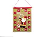 4894644696622 Unbranded Chirstmas Santa Claus Advent Calendar Linen Countdown