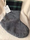493240110514 Hearth Hand With Magnolia Stocking Black White Green Joanna Gaines