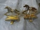 5060486243341 Insideretail Christmas Stocking Hanger Cast Iron Rocking Horse