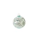 52729a Inc Inches Round Blue Glass Ornament With Silver 840429162312