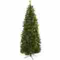 5378 Nearly Natural New Holiday Decorations 7.5 Cashmere Slim Green Christmas Tree W Clear Lights